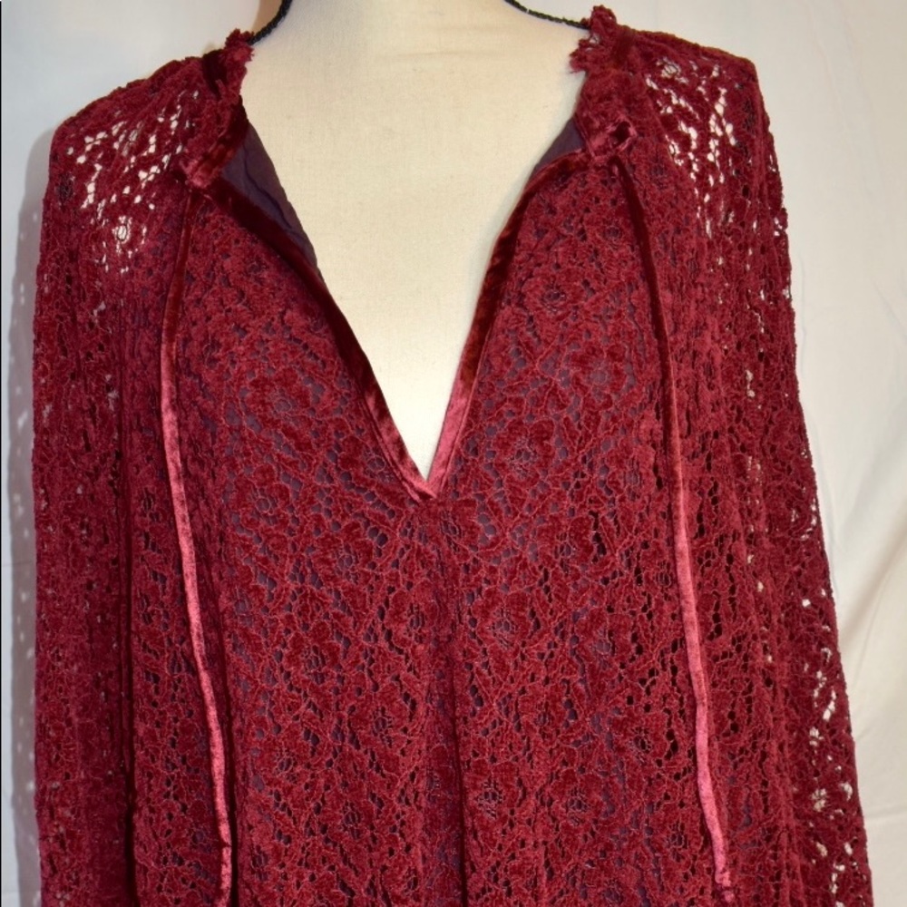 Free People red velvet dress